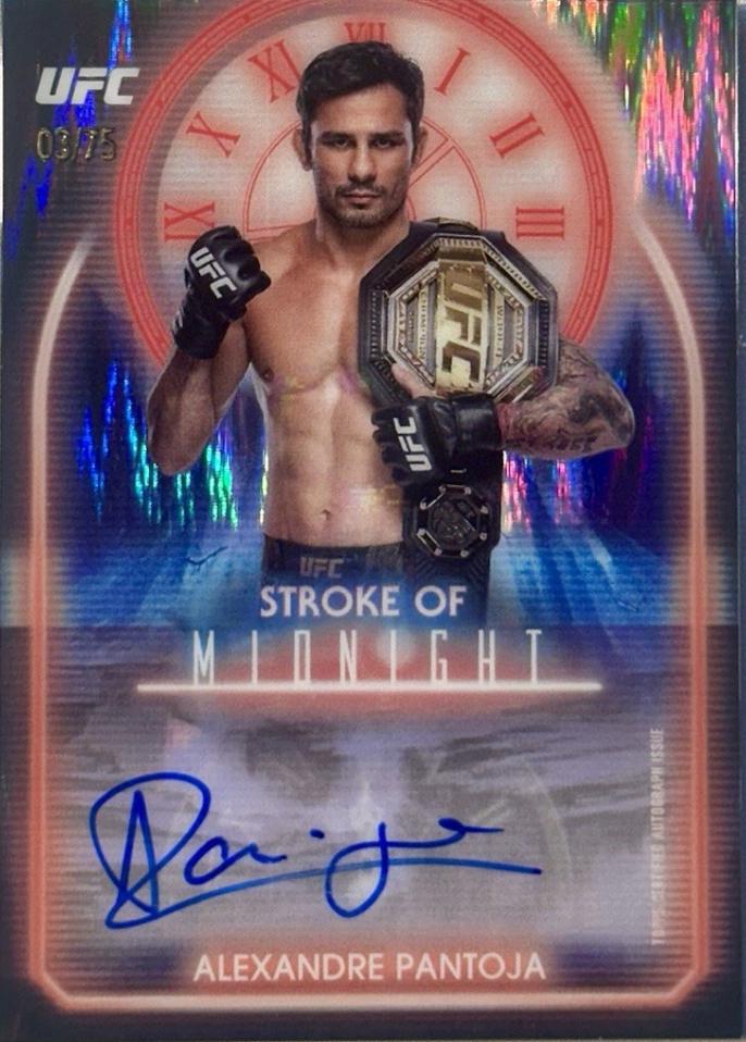 Alexandre Pantoja 2025 Topps Midnight UFC Stroke of Midnight Autographs #SMA-AP Dusk