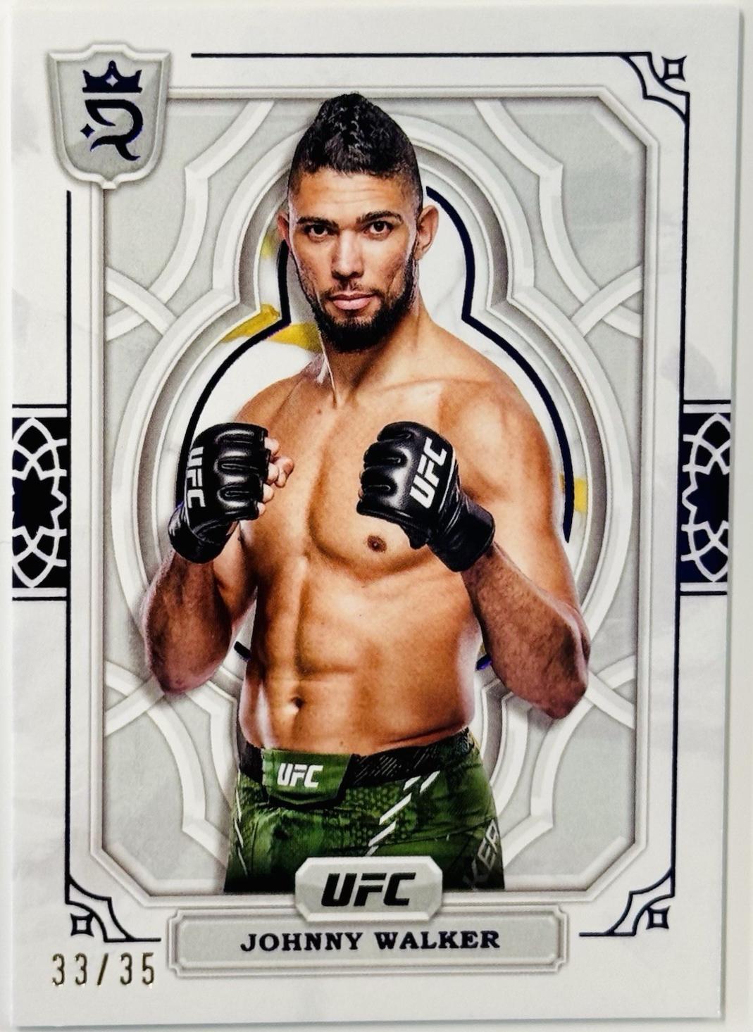 Johnny Walker 2024 Topps Royalty UFC Base #52 Purple