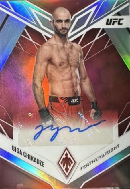 Giga Chikadze 2023 Panini Chronicles UFC Phoenix Autographs #27 Red