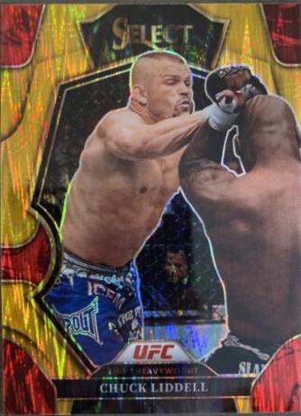 Chuck Liddell 2023 Panini Select UFC Premier Level #175 Gold Flash