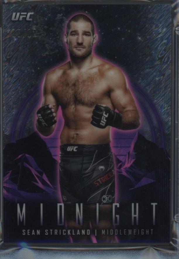 Sean Strickland 2024 Topps Midnight UFC Base #28 Midnight