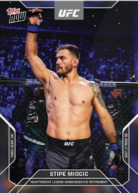 Stipe Miocic Topps Now UFC Base #33 Gold