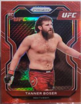 Tanner Boser 2021 Panini Prizm UFC Base #91 Red