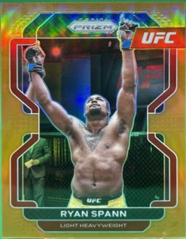 Ryan Spann 2022 Panini Prizm UFC Base #152 Orange