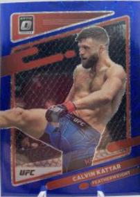 Calvin Kattar 2022 Panini Donruss Optic UFC Base #68 Blue Velocity