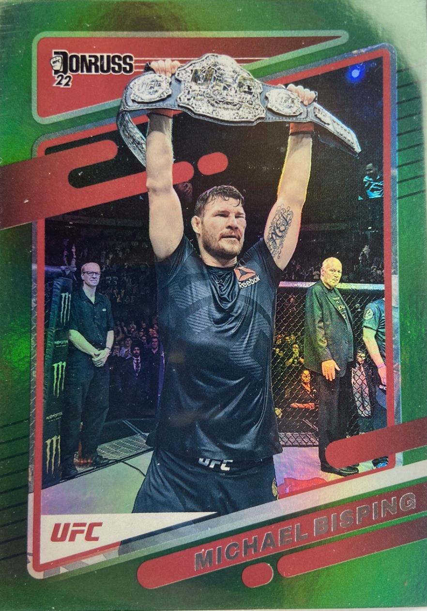 Michael Bisping 2022 Panini Donruss UFC Base #152 Green