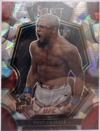 Tony Gravely 2023 Panini Select UFC Octagonside #297 Cracked Ice