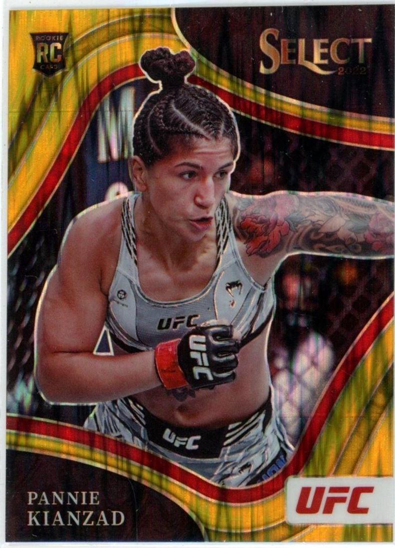 Pannie Kianzad 2022 Panini Select UFC Octagonside #214 Gold Flash