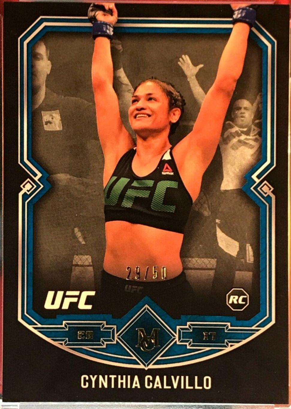 Cynthia Calvillo 2017 Topps Museum Collection UFC Base #18 Sapphire