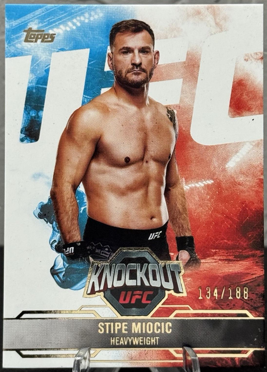 Stipe Miocic 2025 Topps Knockout UFC Base #3 Gold