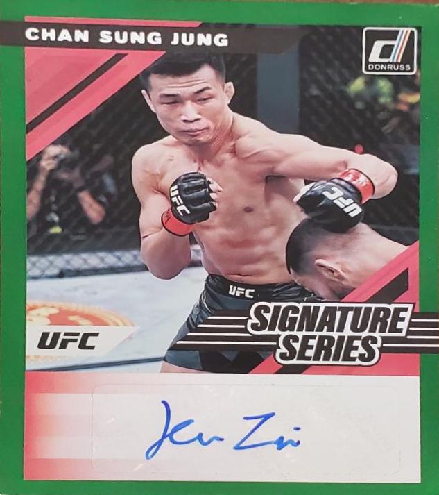 Chan Sung Jung 2022 Panini Donruss UFC Signature Series #66 Green