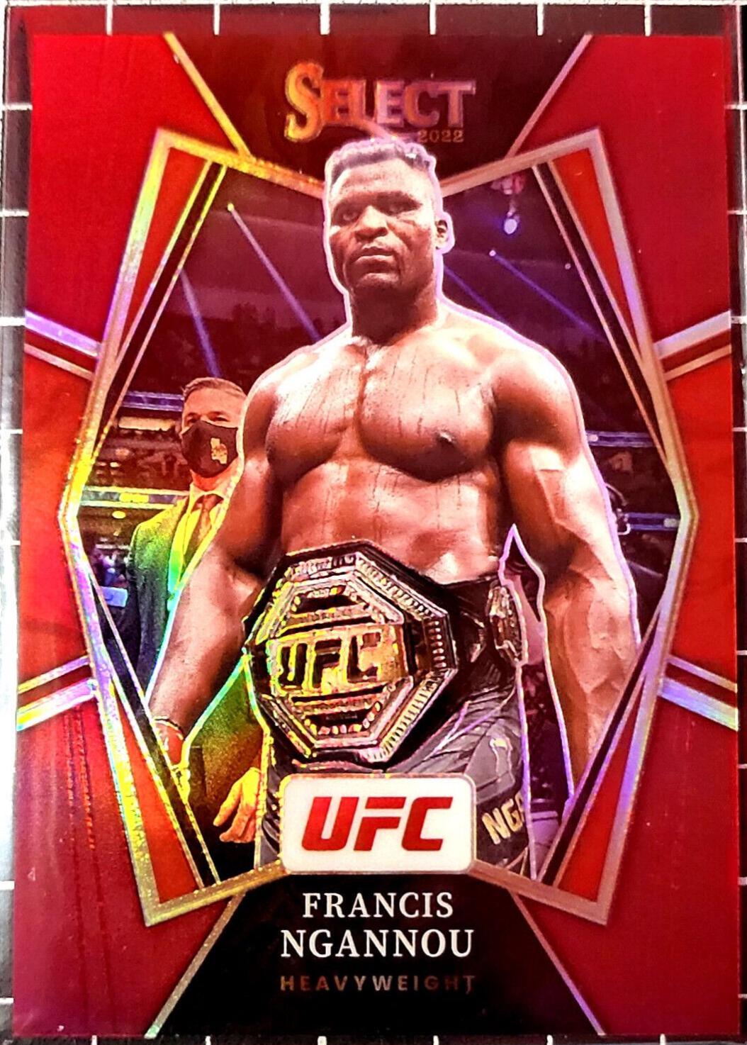 Francis Ngannou 2022 Panini Select UFC Premier Level #131 Maroon