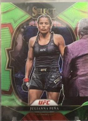 Julianna Peña 2023 Panini Select UFC Concourse #37 Neon Green