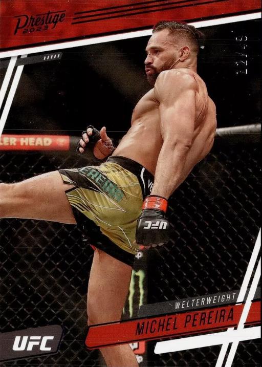 Michel Pereira 2023 Panini Chronicles UFC Base Prestige #171 Purple