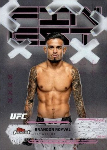 Brandon Royval 2025 Topps Finest UFC Base Common #46 Black Refractor