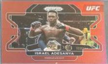 Israel Adesanya 2022 Panini Prizm UFC Base #23 Red