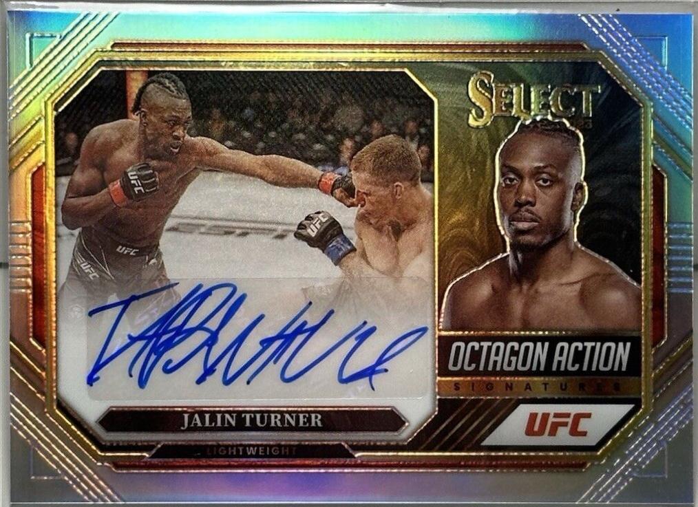 Jalin Turner 2023 Panini Select UFC Octagon Action Signatures #36 Disco