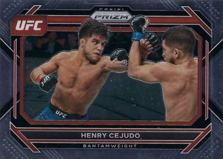 Henry Cejudo 2023 Panini Prizm UFC Base #52 Green Pulsar