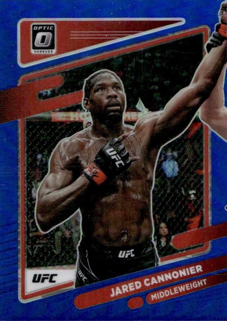 Jared Cannonier 2022 Panini Donruss Optic UFC Base #26 Blue