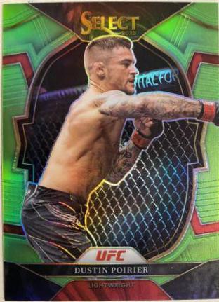 Dustin Poirier 2023 Panini Select UFC Concourse #75 Neon Green