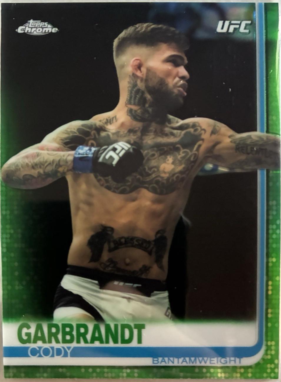 Cody Garbrandt 2019 Topps Chrome UFC Base #60 Green