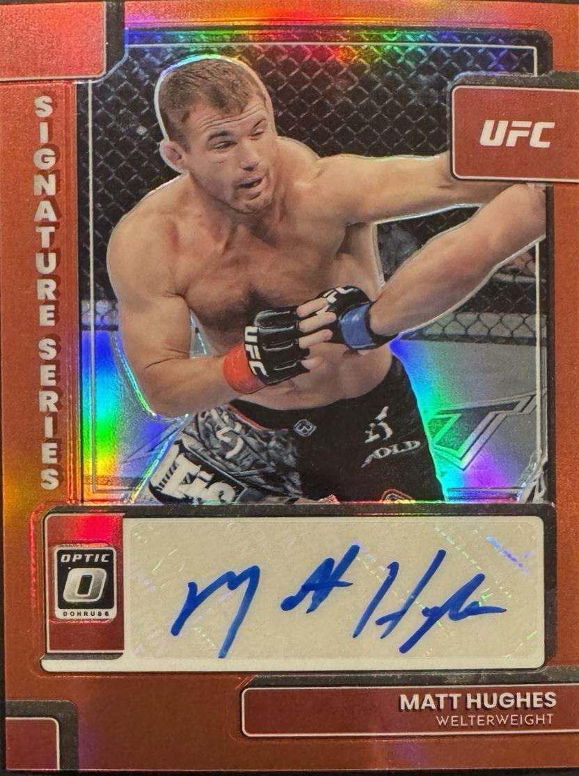 Matt Hughes 2023 Panini Donruss Optic UFC Signature Series #40 Red