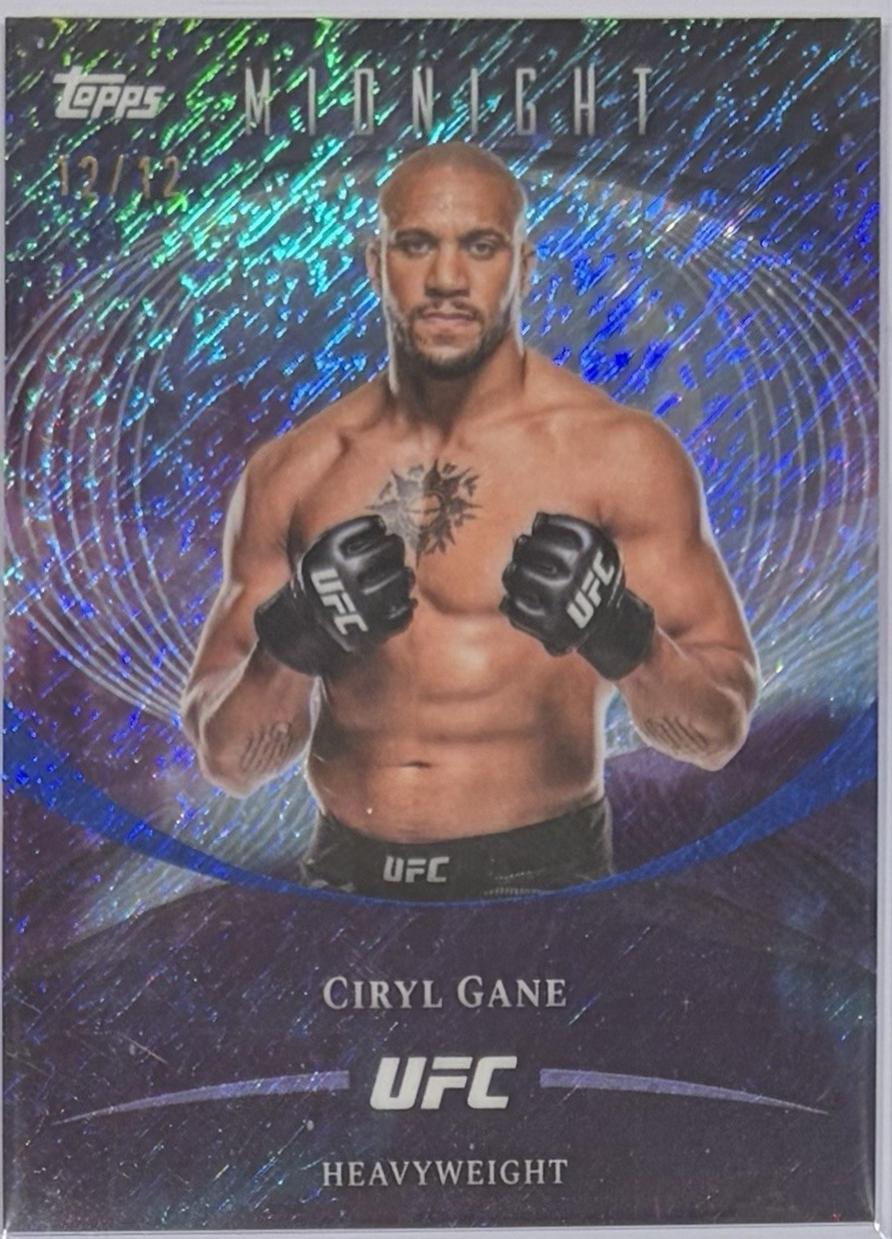 Ciryl Gane 2026 Topps Midnight UFC Base #65 Morning