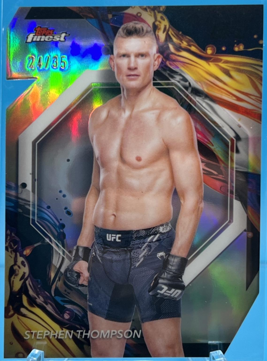 Stephen Thompson 2024 Topps Finest UFC Base Uncommon #122 Die-Cut Refractor