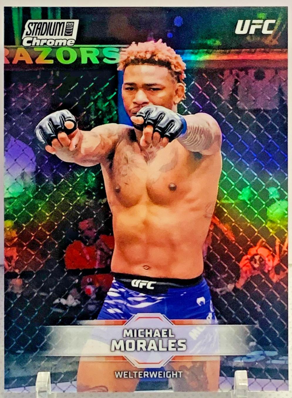 Michael Morales 2026 Topps Stadium Club UFC Chrome Base #CB-106 Refractor