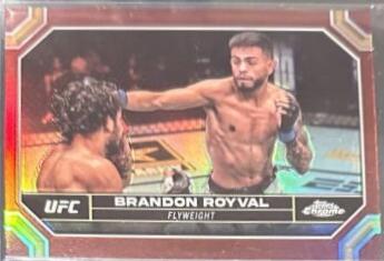 Brandon Royval 2024 Topps Chrome UFC Base #31 Red Refractor