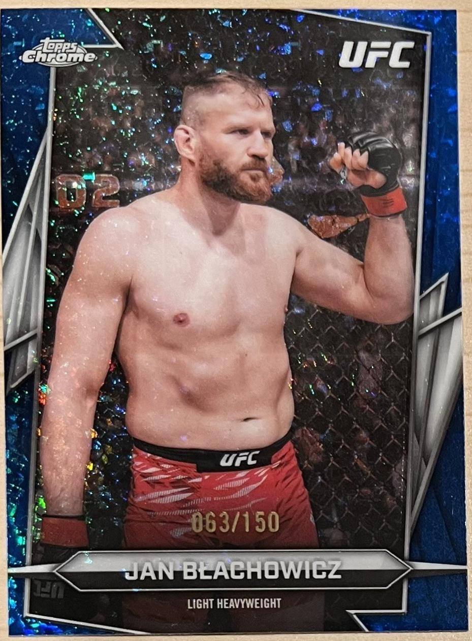 Jan Błachowicz 2026 Topps Chrome UFC Base #119 Blue Mini Diamonds Refractor