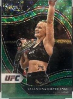 Valentina Shevchenko 2021 Panini Select UFC Octagonside #281 Green Disco