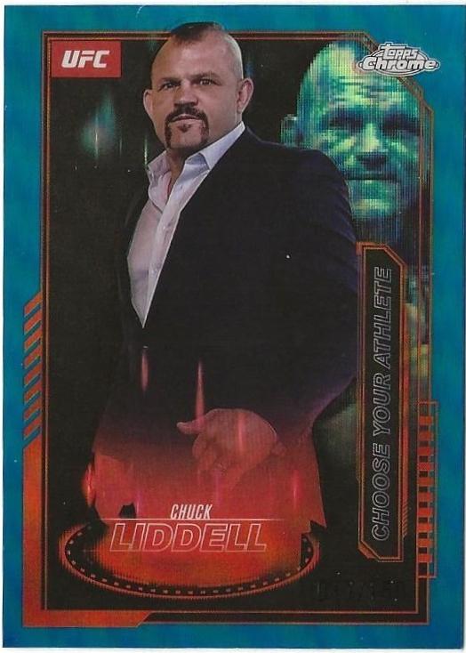 Chase Hooper 2025 Topps Chrome UFC Base #17 Blue Refractor