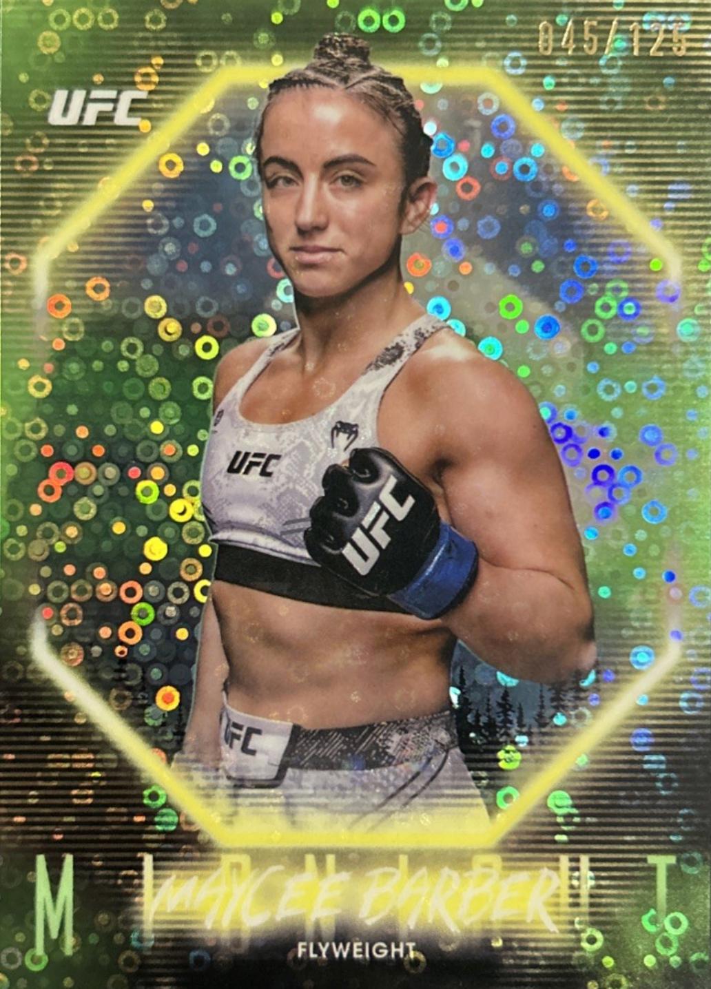 Maycee Barber 2025 Topps Midnight UFC Base #42 Morning