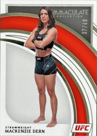 Mackenzie Dern 2022 Panini Immaculate UFC Base #15 Platinum