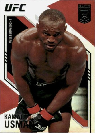 Kamaru Usman 2021 Panini Chronicles UFC Base Elite #144 Purple