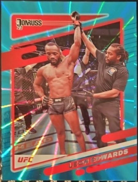 Leon Edwards 2022 Panini Donruss UFC Base #24 Teal