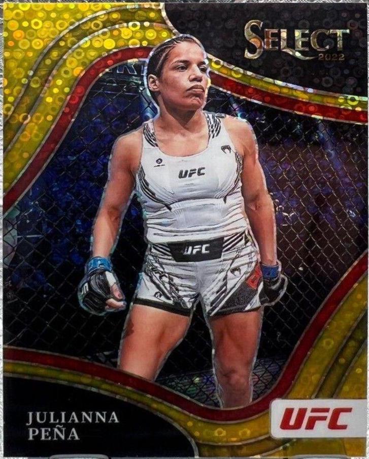 Julianna Peña 2022 Panini Select UFC Octagonside #281 Gold Disco