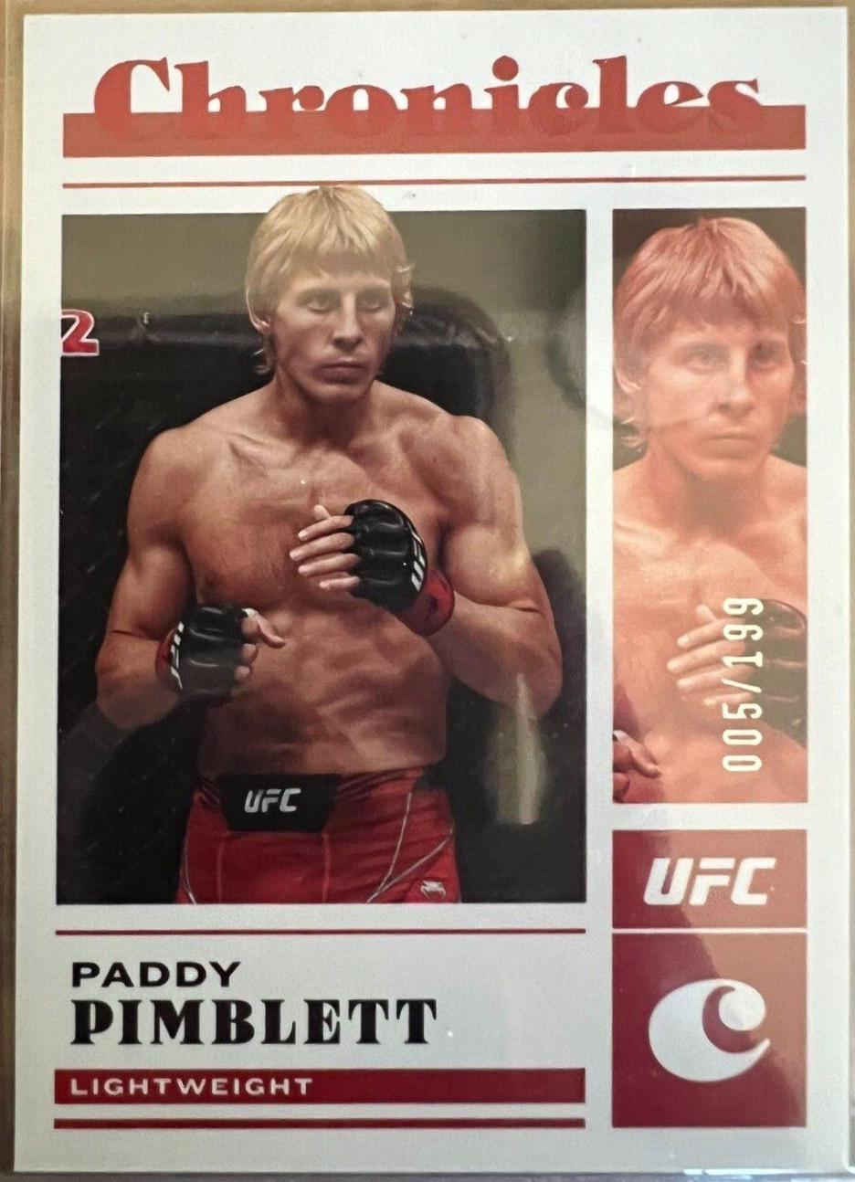 Paddy Pimblett 2023 Panini Chronicles UFC Base One #476 Red