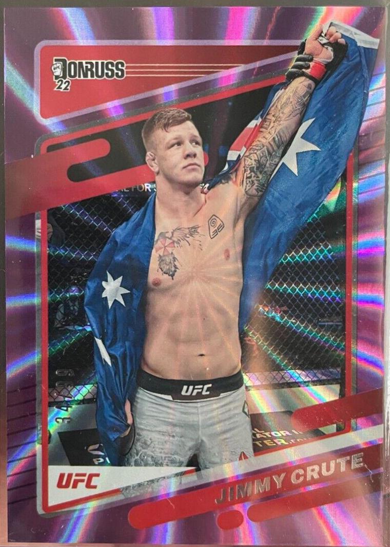 Jimmy Crute 2022 Panini Donruss UFC Base #126 Purple Laser