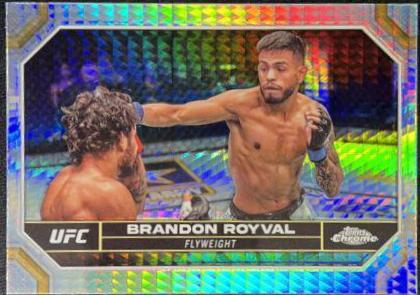 Brandon Royval 2024 Topps Chrome UFC Base #31 Prism Refractor