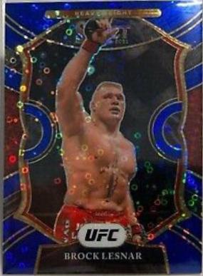 Brock Lesnar 2021 Panini Select UFC Concourse #18 Blue Disco