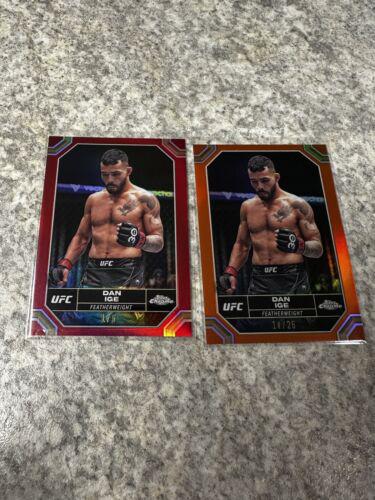 Dan Ige 2024 Topps Chrome UFC Base #55 Red Refractor
