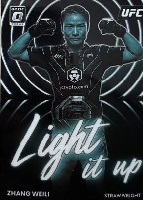 Zhang Weili 2023 Panini Donruss Optic UFC Light It Up #20 Green