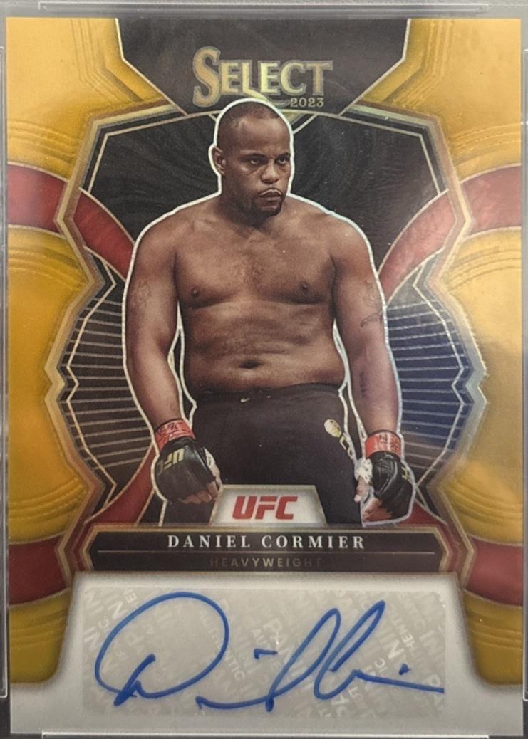 Daniel Cormier 2023 Panini Select UFC Signatures #32 Gold