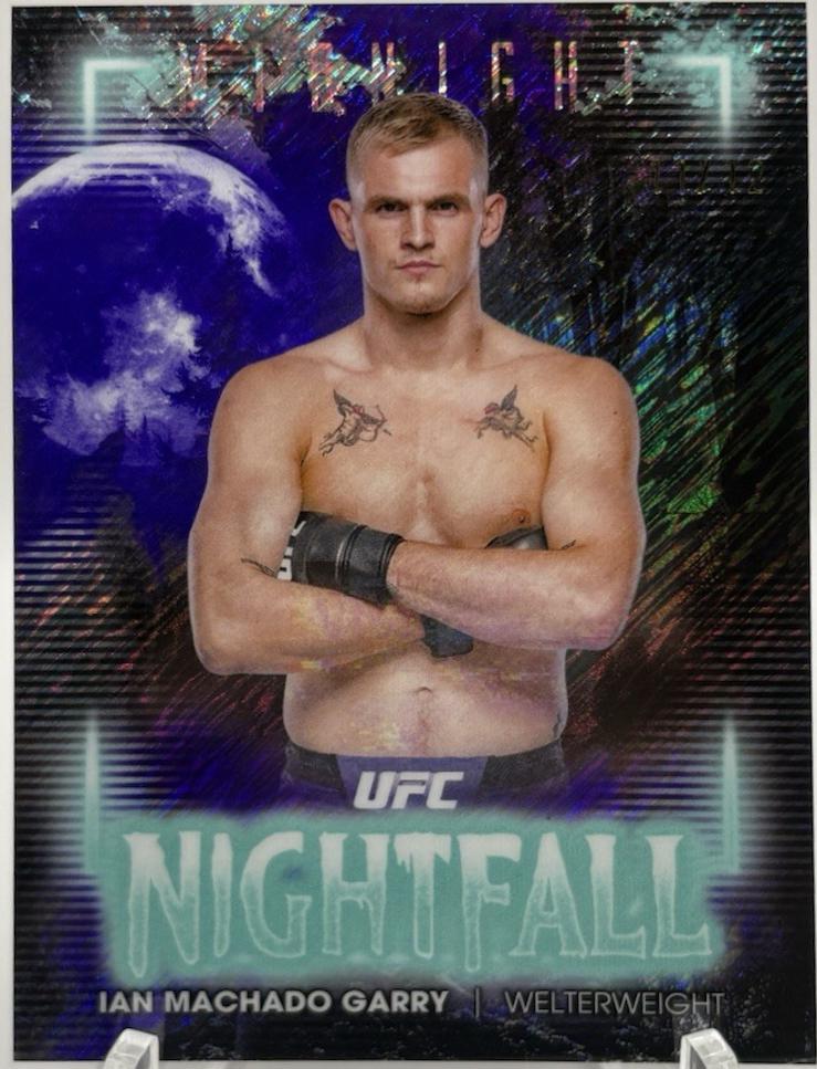 Ian Machado Garry 2025 Topps Midnight UFC Nightfall #NF-13 Black Light