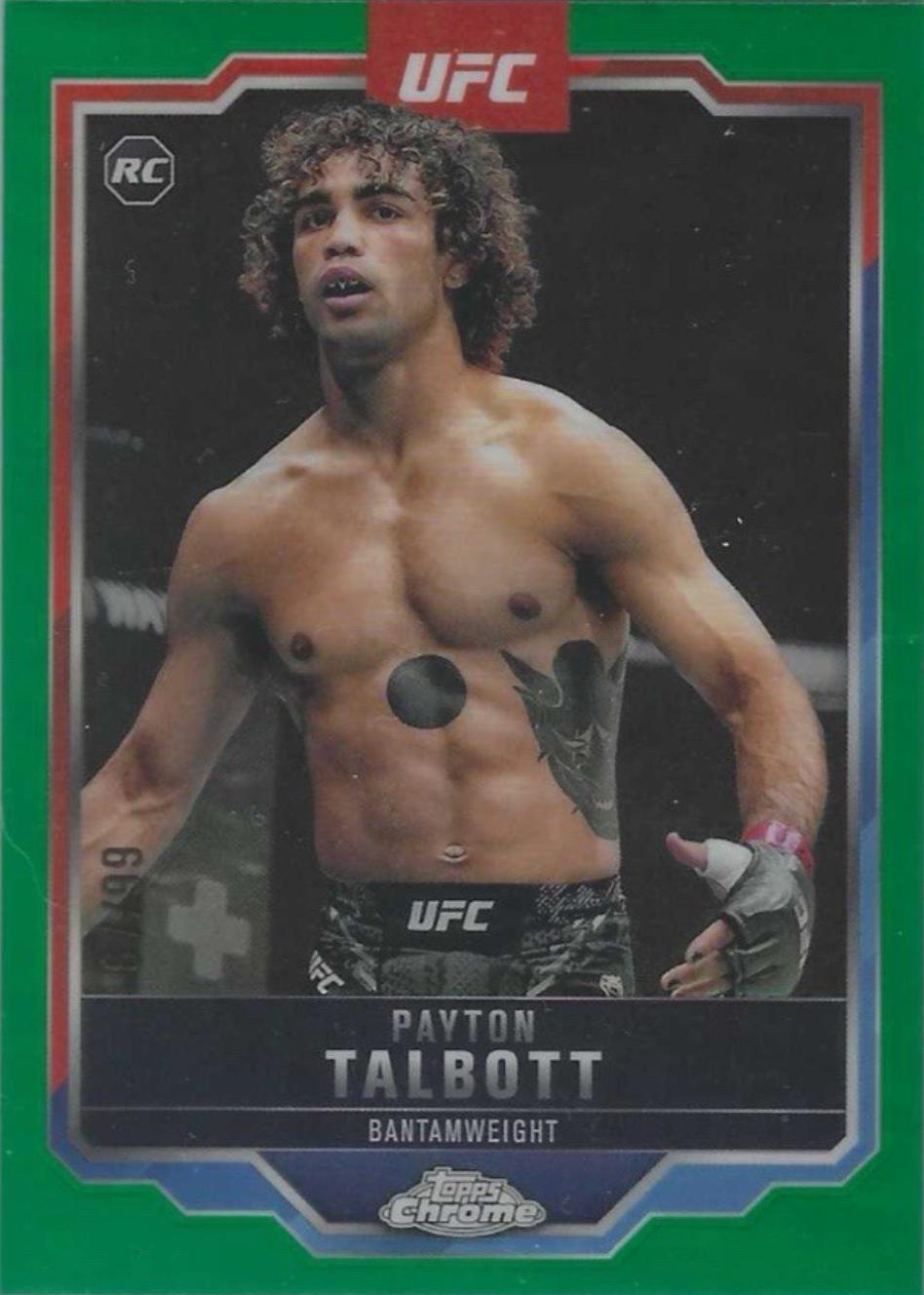 Payton Talbott 2025 Topps Chrome UFC Base #141 Green Refractor