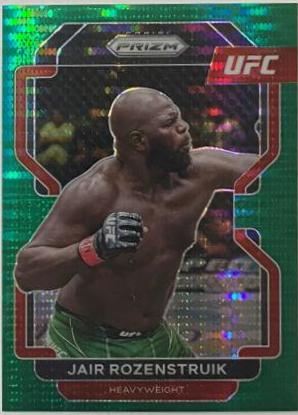 Jairzinho Rozenstruik 2022 Panini Prizm UFC Base #145 Green Pulsar