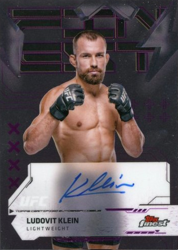 Ludovit Klein 2025 Topps Finest UFC Finest Autographs #FA-LK Red Black Vapor Refractor