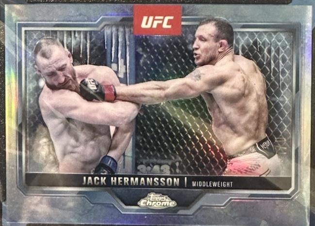 Jack Hermansson 2025 Topps Chrome UFC Base #191 FrozenFractor